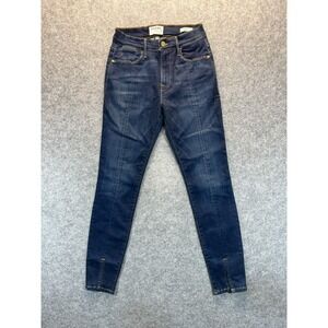 Frame Jeans Women's 25 Le High Skinny Dark‎ Blue Stretch Denim High Rise